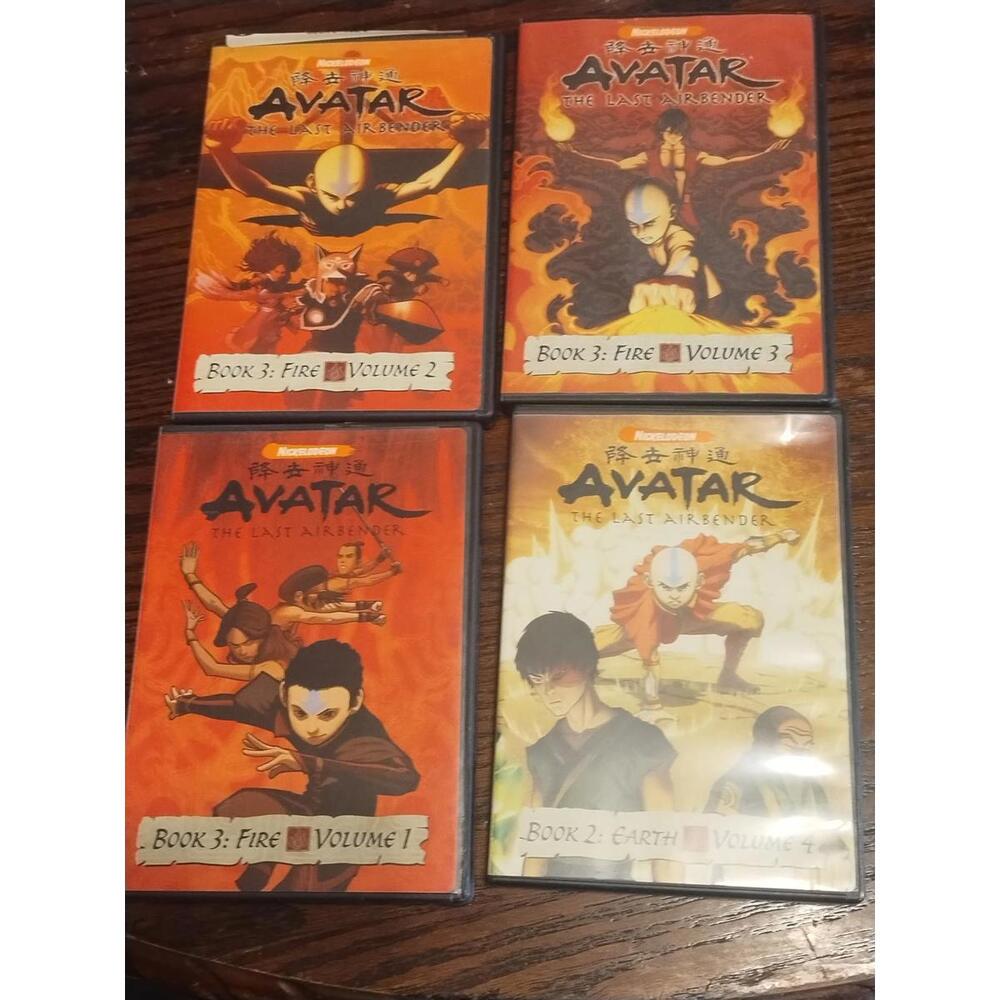 LOT Nickelodeon Avatar The Last Airbender Book 3 Volume 1,2,3,4 DVD SET 2007